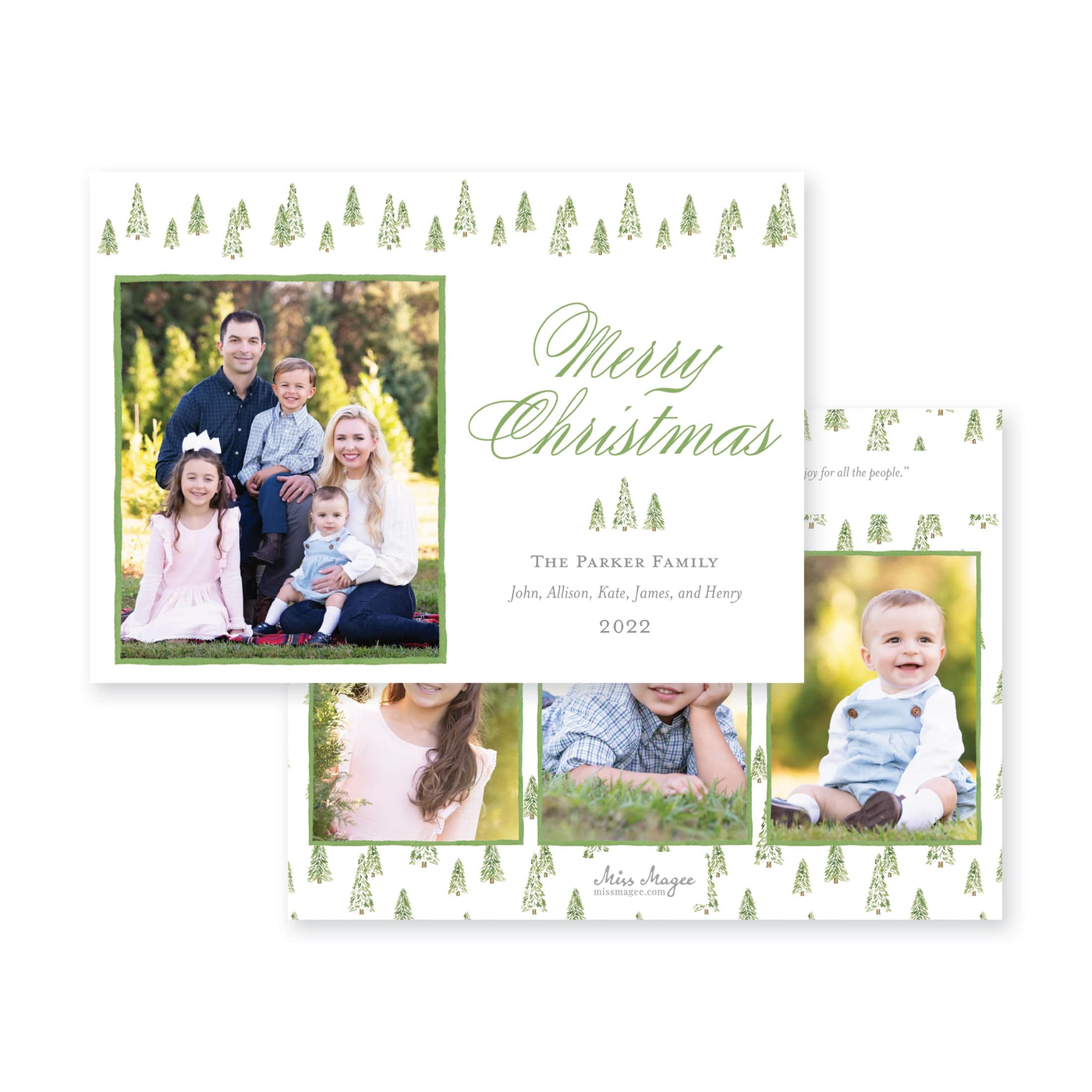 Christmas Tree Farm Horizontal II Christmas Card