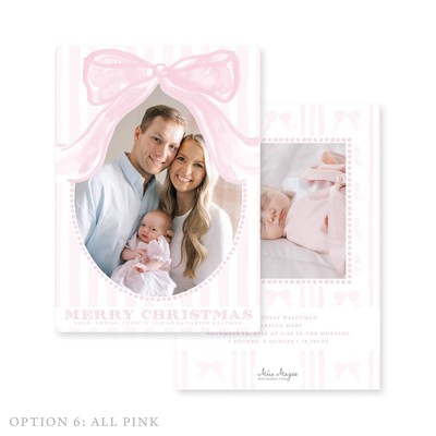 Giant Bow Christmas Card
