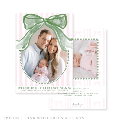 Giant Bow Christmas Card