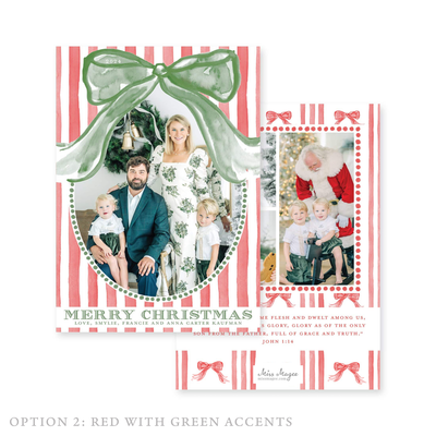 Giant Bow Christmas Card