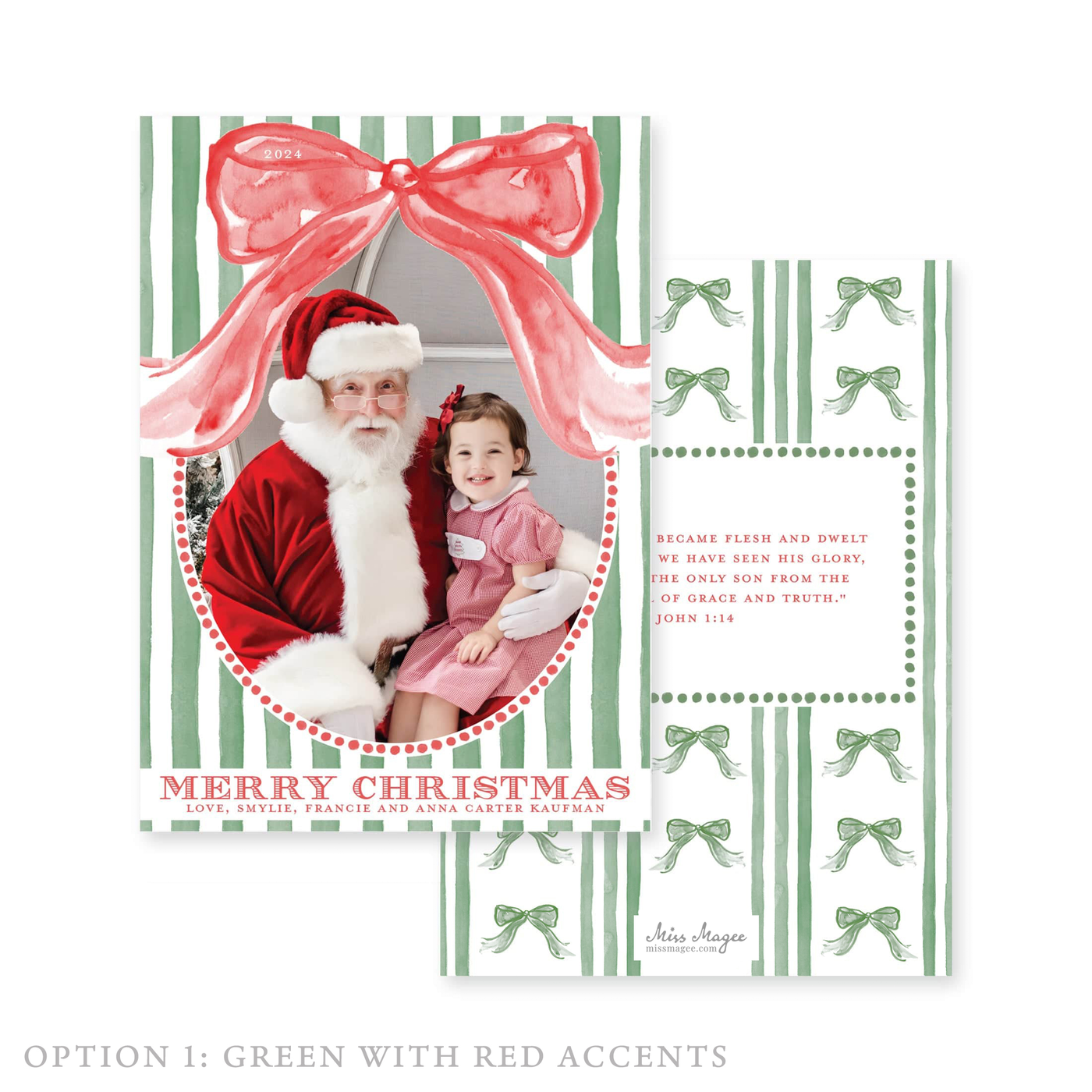 Giant Bow Christmas Card