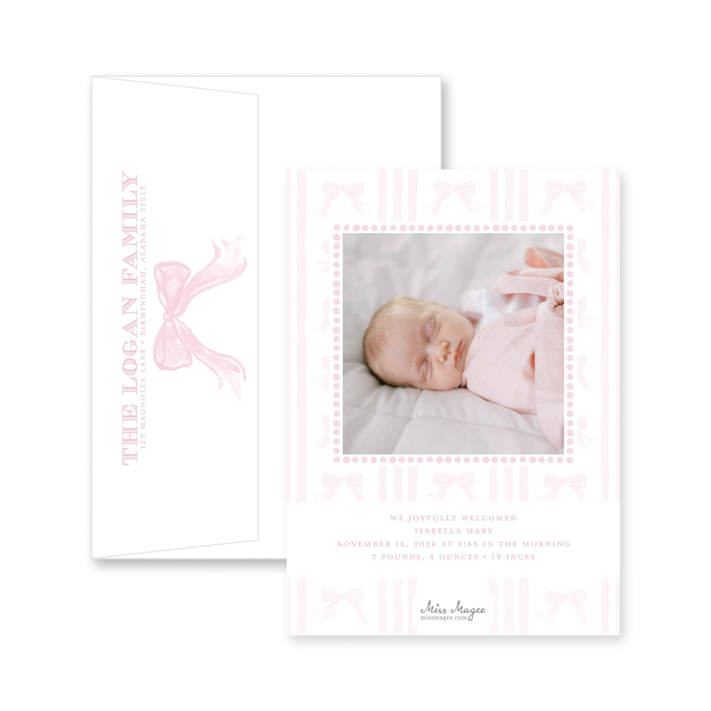 Giant Bow Christmas Card