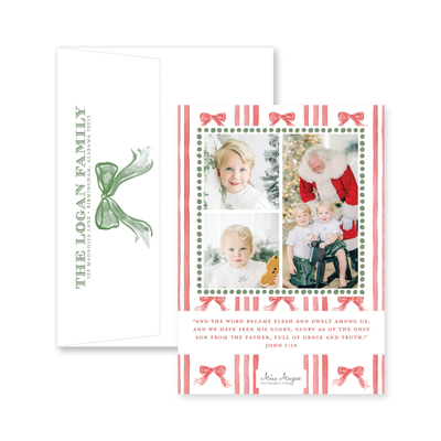 Giant Bow Christmas Card