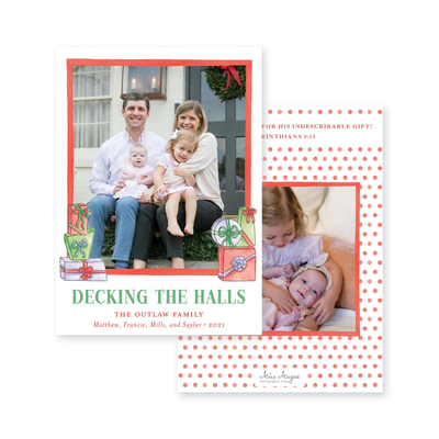 Fun Presents Vertical Christmas Card