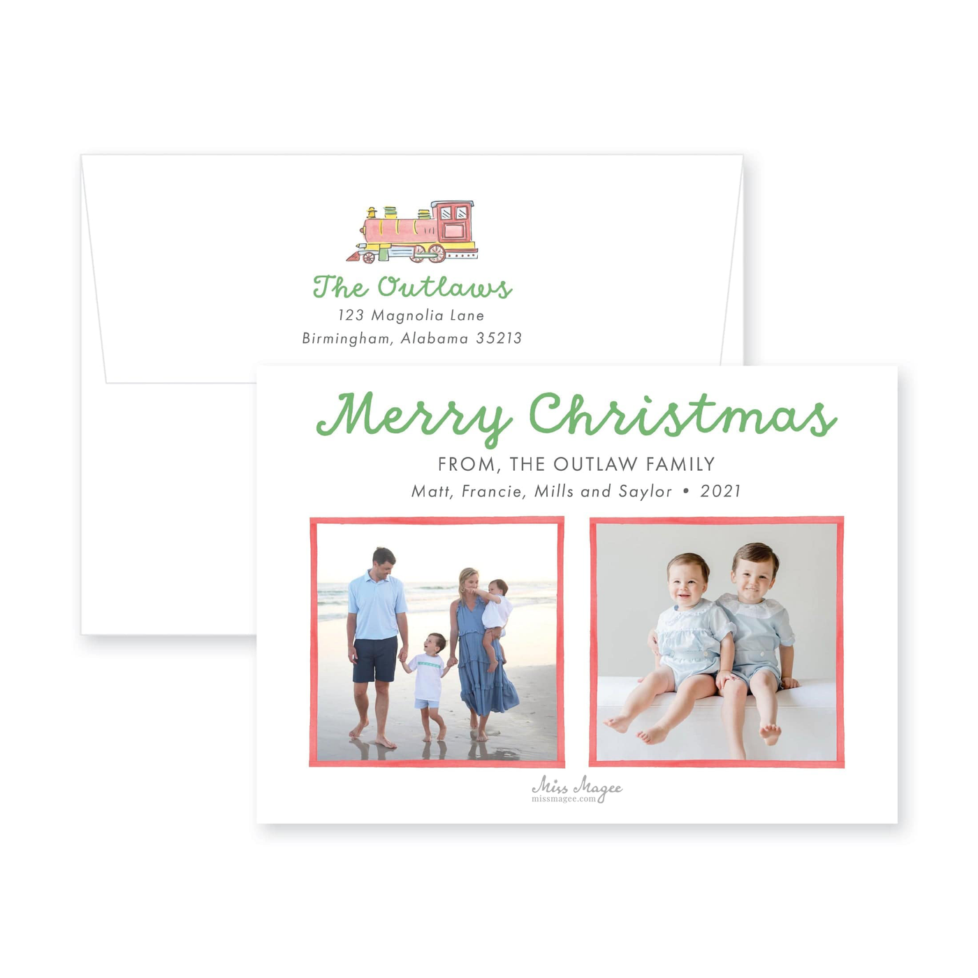 Holiday Express Horizontal Christmas Card