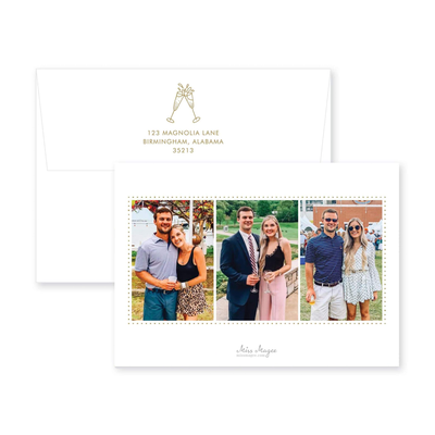 Fizz The Season Horizontal Holiday Card