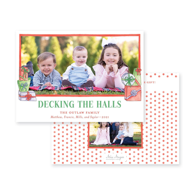 Fun Presents Horizontal Christmas Card