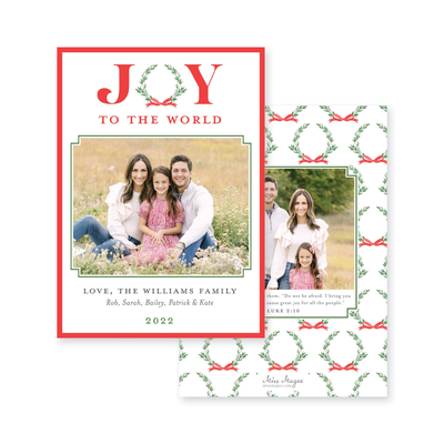 Joy Wreath Vertical Christmas