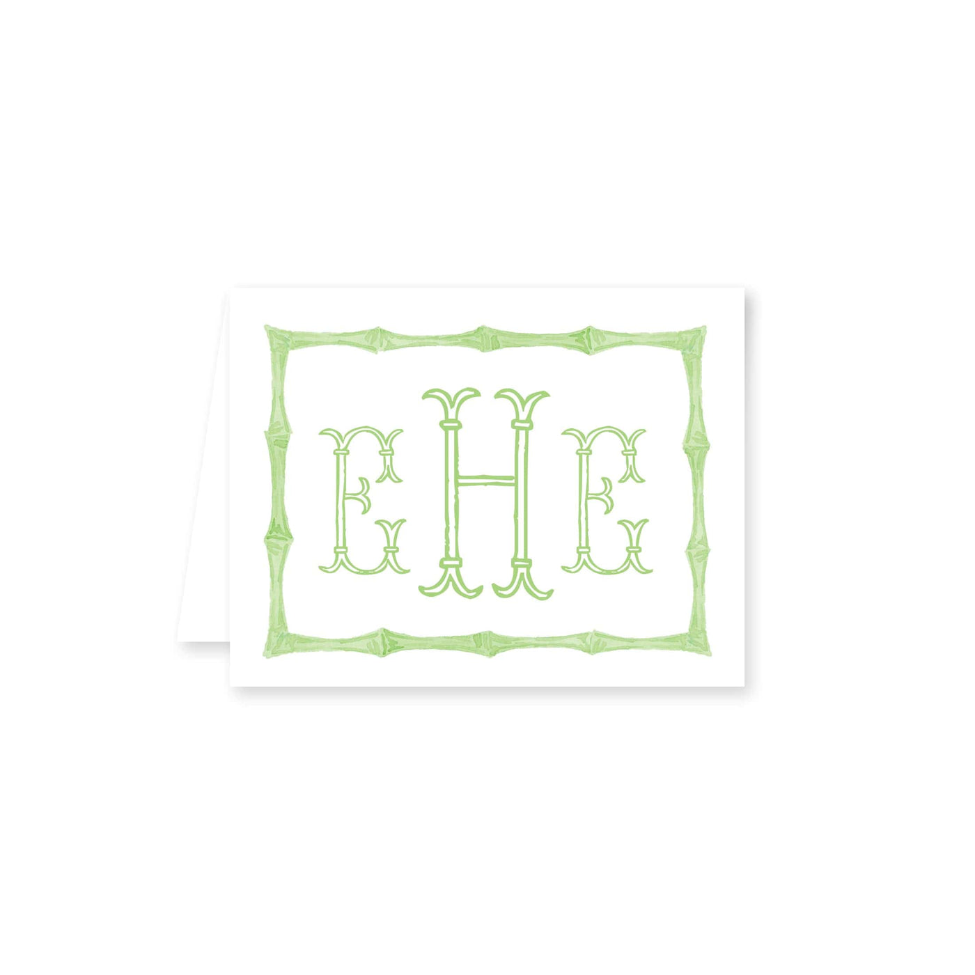 Chinoiserie Bamboo Folded Note Card