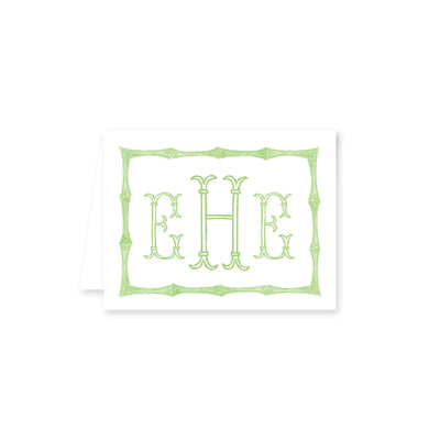 Chinoiserie Bamboo Folded Note Card