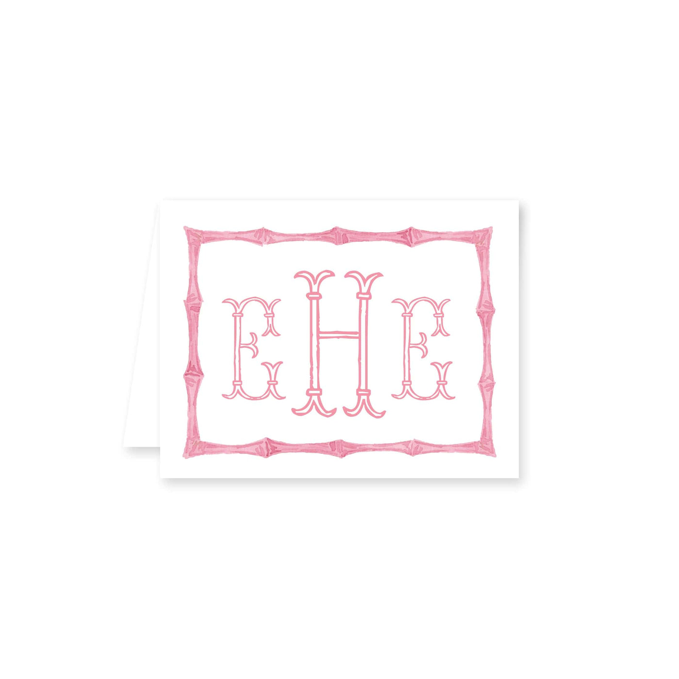 Chinoiserie Bamboo Folded Note Card