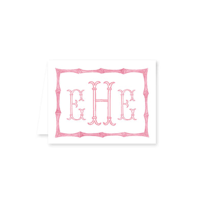 Chinoiserie Bamboo Folded Note Card