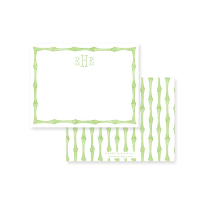 Chinoiserie Bamboo Flat Note Card