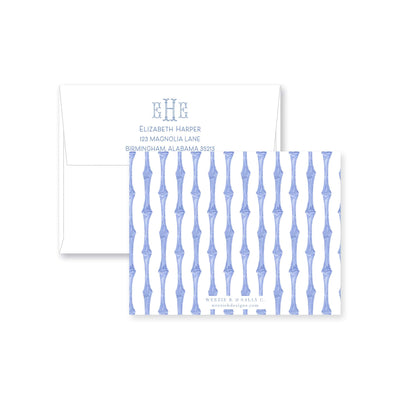 Chinoiserie Bamboo Flat Note Card