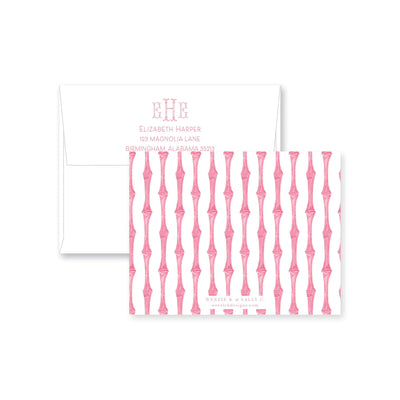Chinoiserie Bamboo Flat Note Card