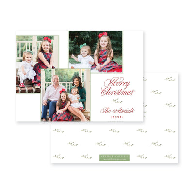 Whimsy Wreath Christmas Card