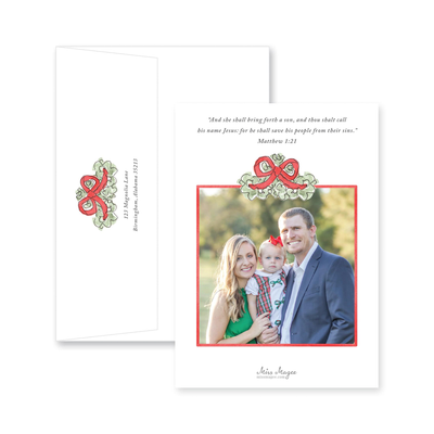 Ornament Garland Christmas Card