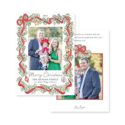 Ornament Garland II Christmas Card