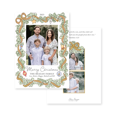 Ornament Garland II Christmas Card