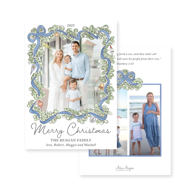 Ornament Garland Christmas Card