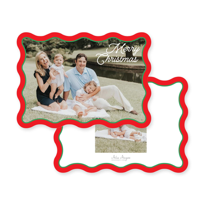 Wavy Frame Horizontal Christmas