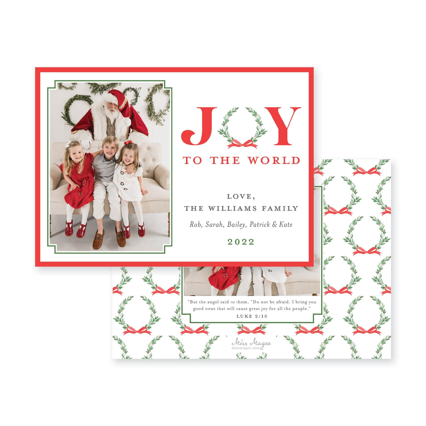 Joy Wreath Vertical Christmas