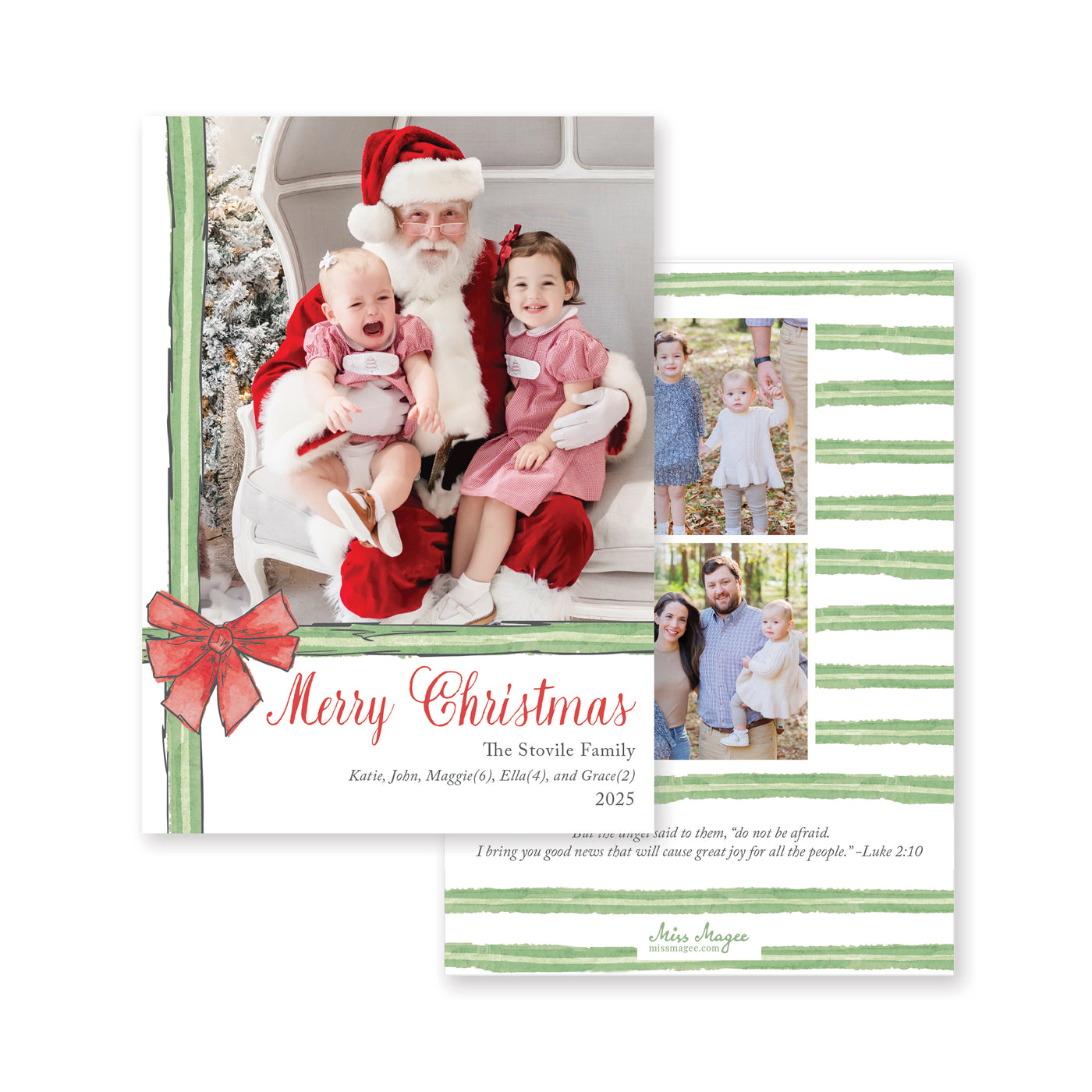 All Wrapped Up Vertical Christmas Card