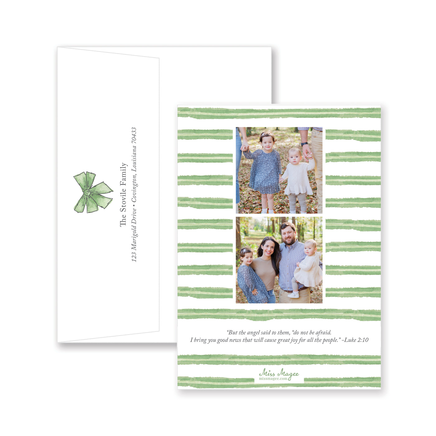 All Wrapped Up Vertical Christmas Card