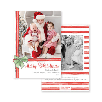 All Wrapped Up Vertical Christmas Card