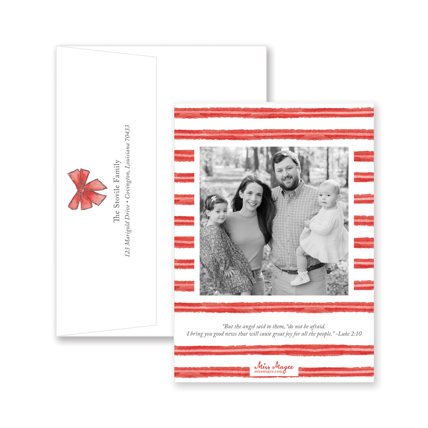 All Wrapped Up Vertical Christmas Card
