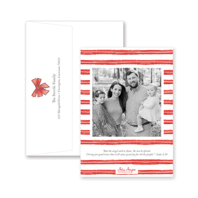 All Wrapped Up Vertical Christmas Card