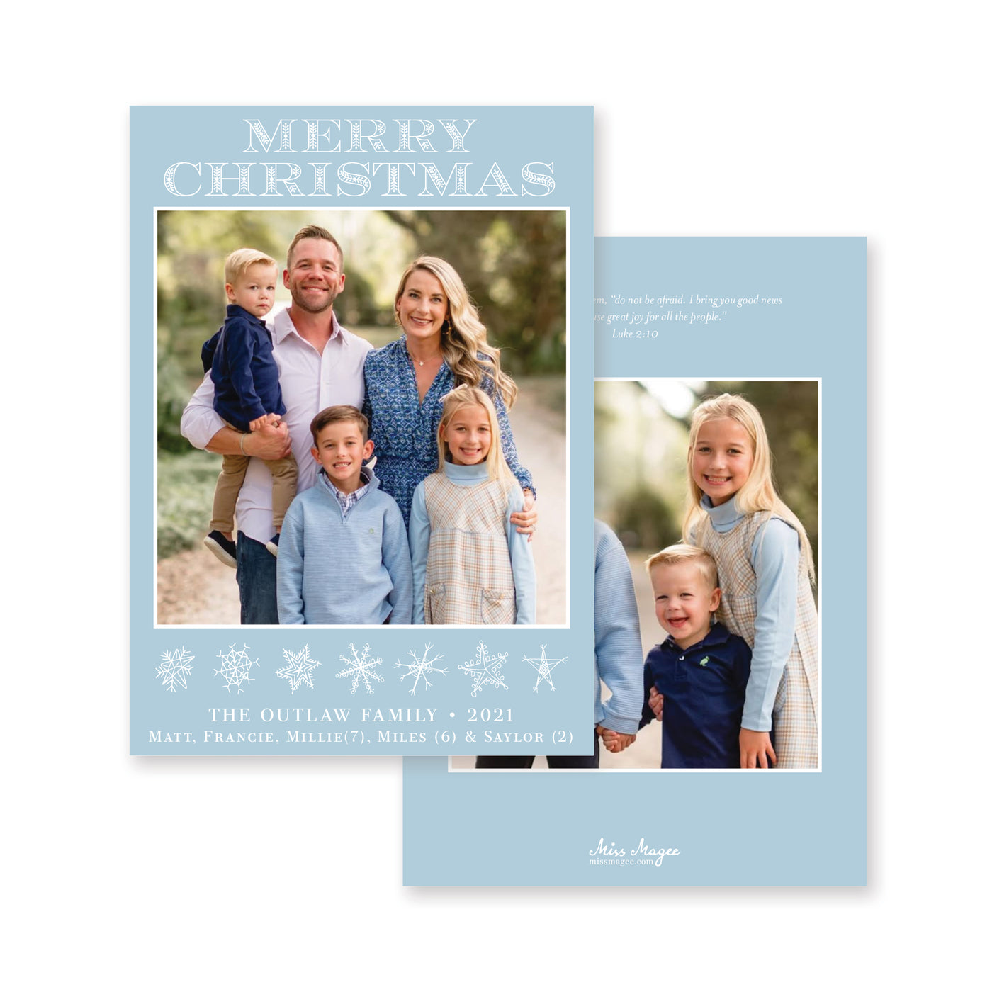 Snowflake Christmas Card