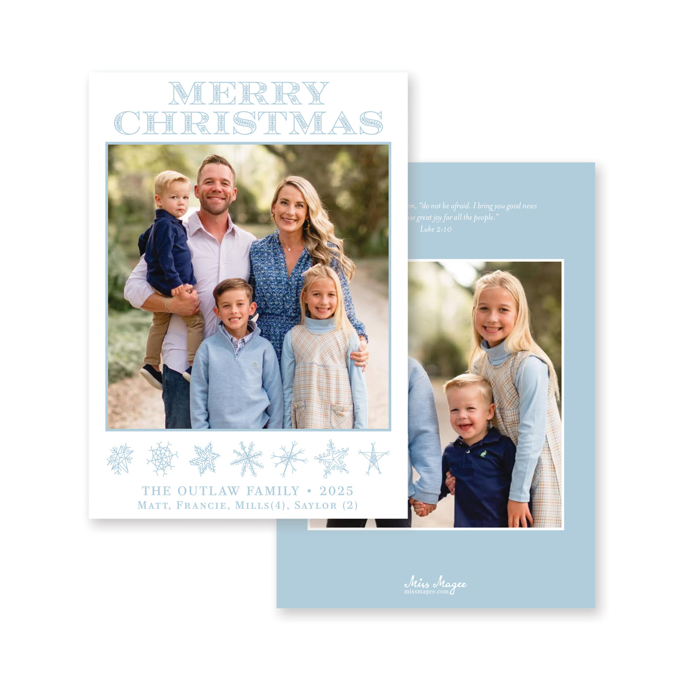 Snowflake Christmas Card