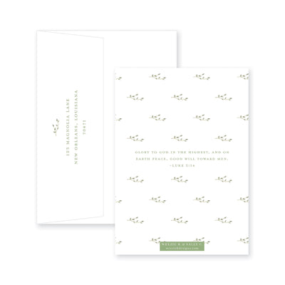 Whimsy Wreath Christmas Card