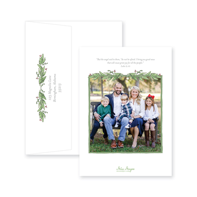 Crest Frame Christmas Card