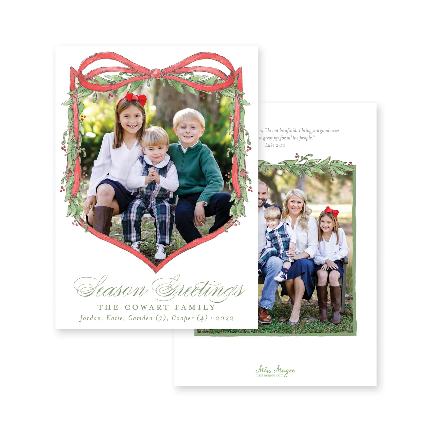 Crest Frame Christmas Card