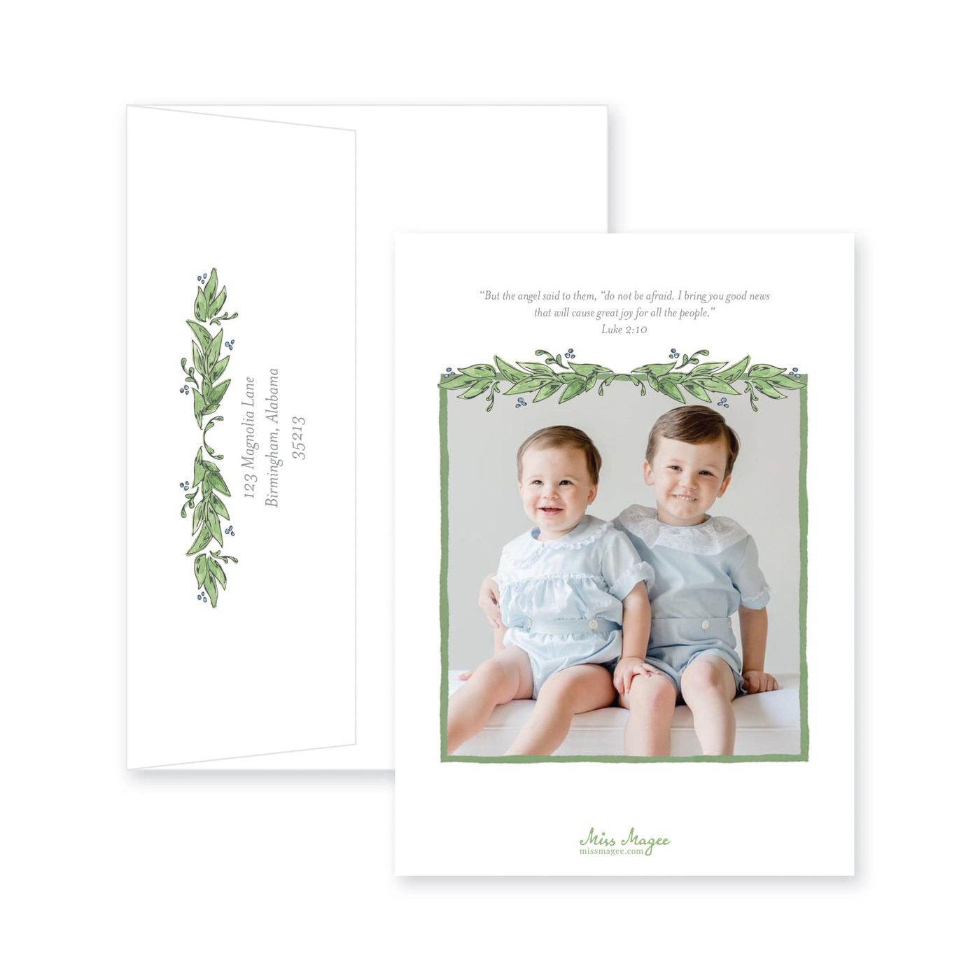 Crest Frame Christmas Card