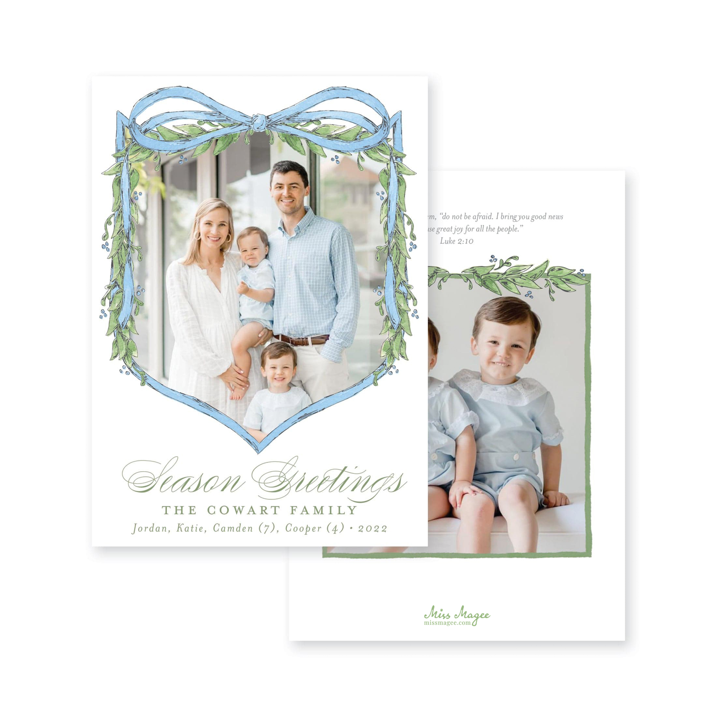 Crest Frame Christmas Card