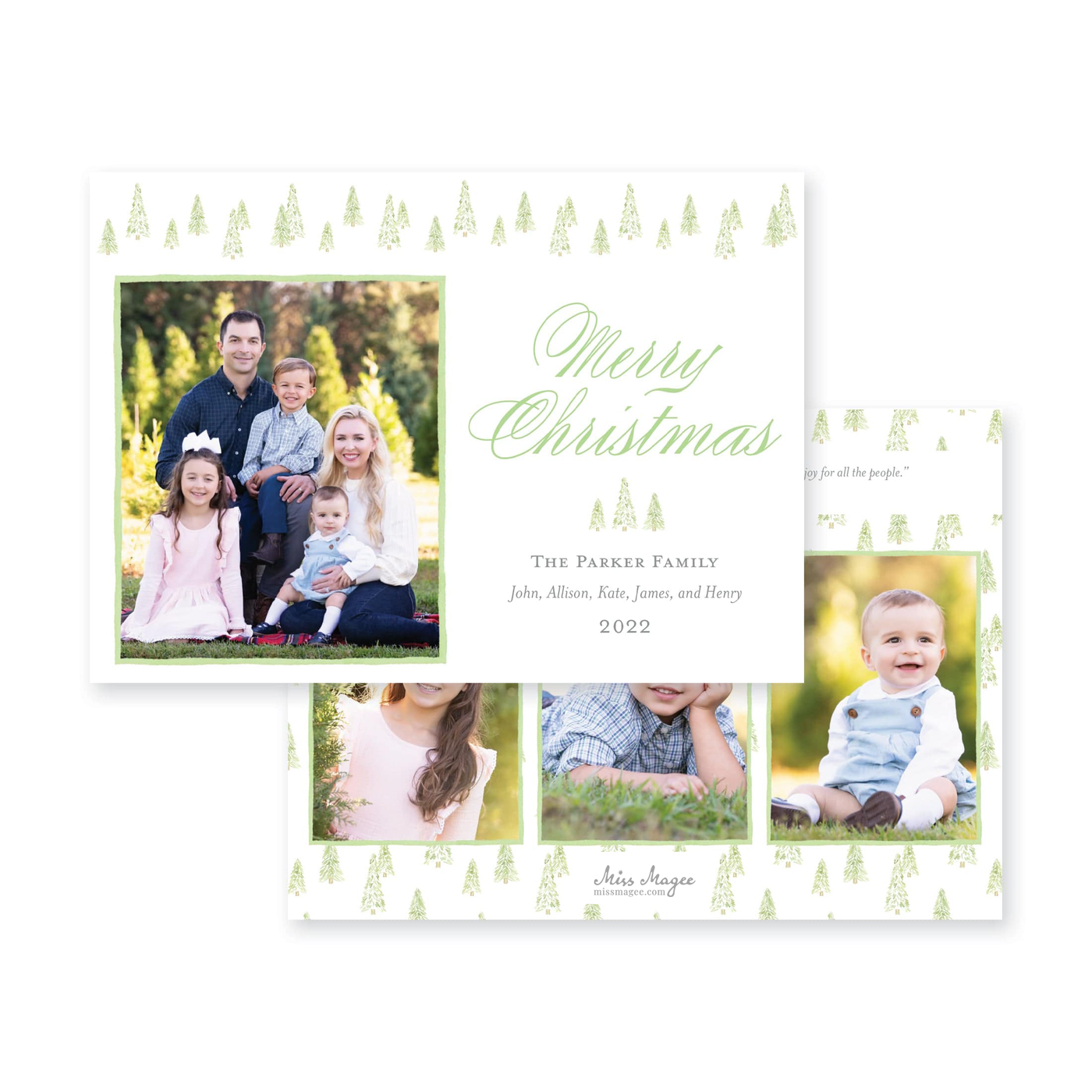 Christmas Tree Farm Horizontal II Christmas Card