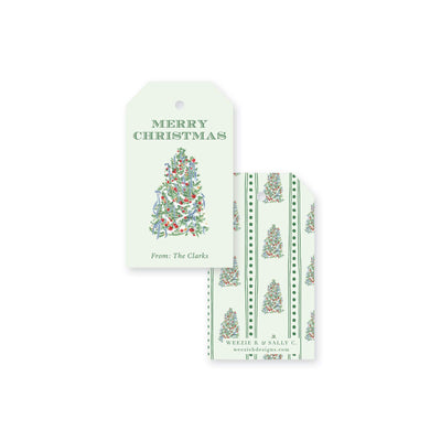 Adorned Tree Christmas Gift Tag