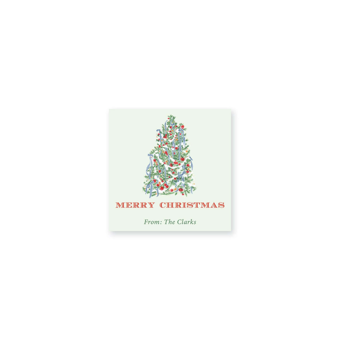 Adorned Tree Christmas Stickers