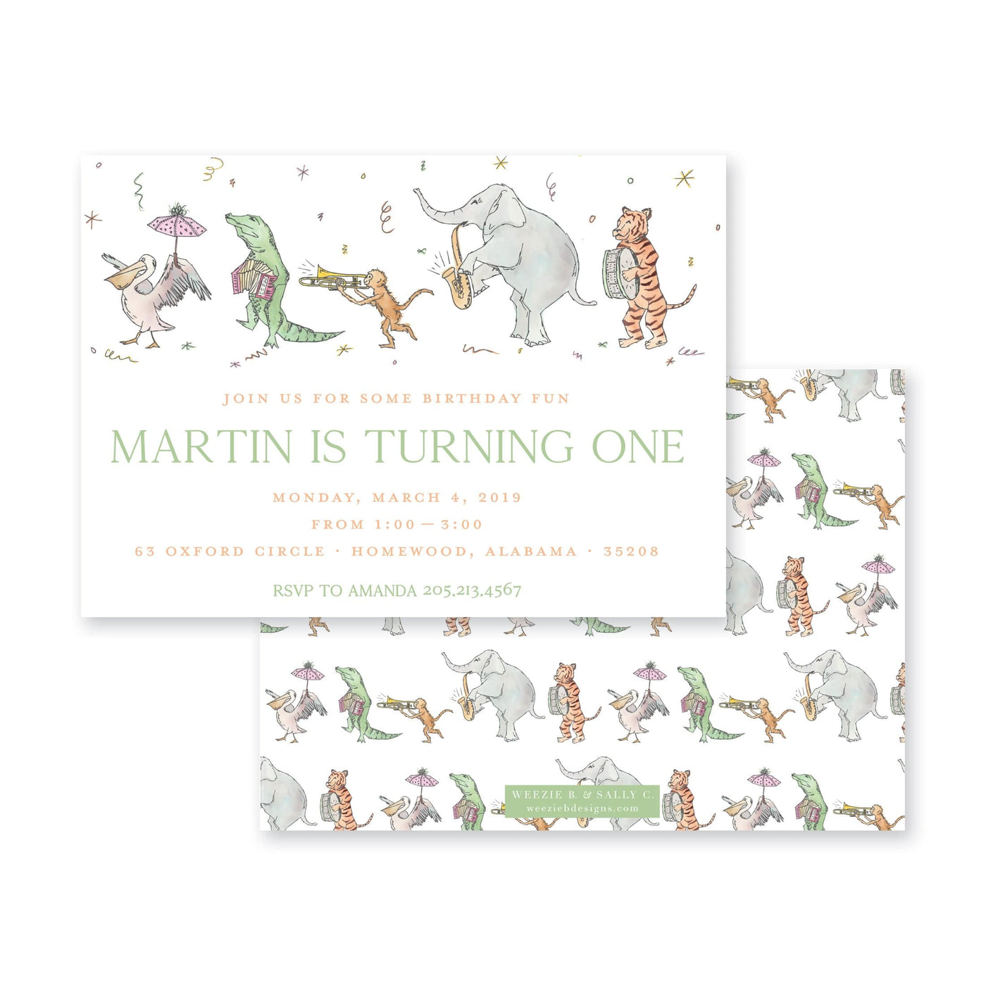 Animals On Parade Birthday