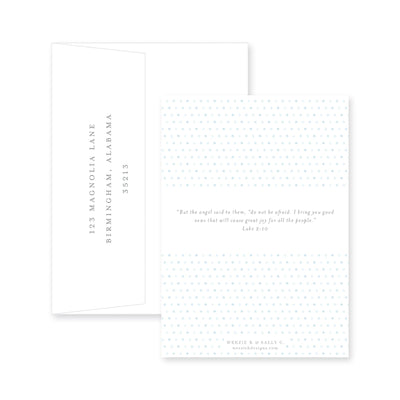 Big Bow Crest Birth Announcement