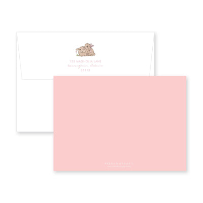 Weezie B. Designs | Baby Bunnies Birth Announcement