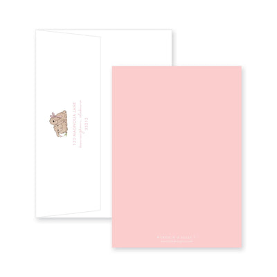 Weezie B. Designs | Baby Bunnies Birth Announcement