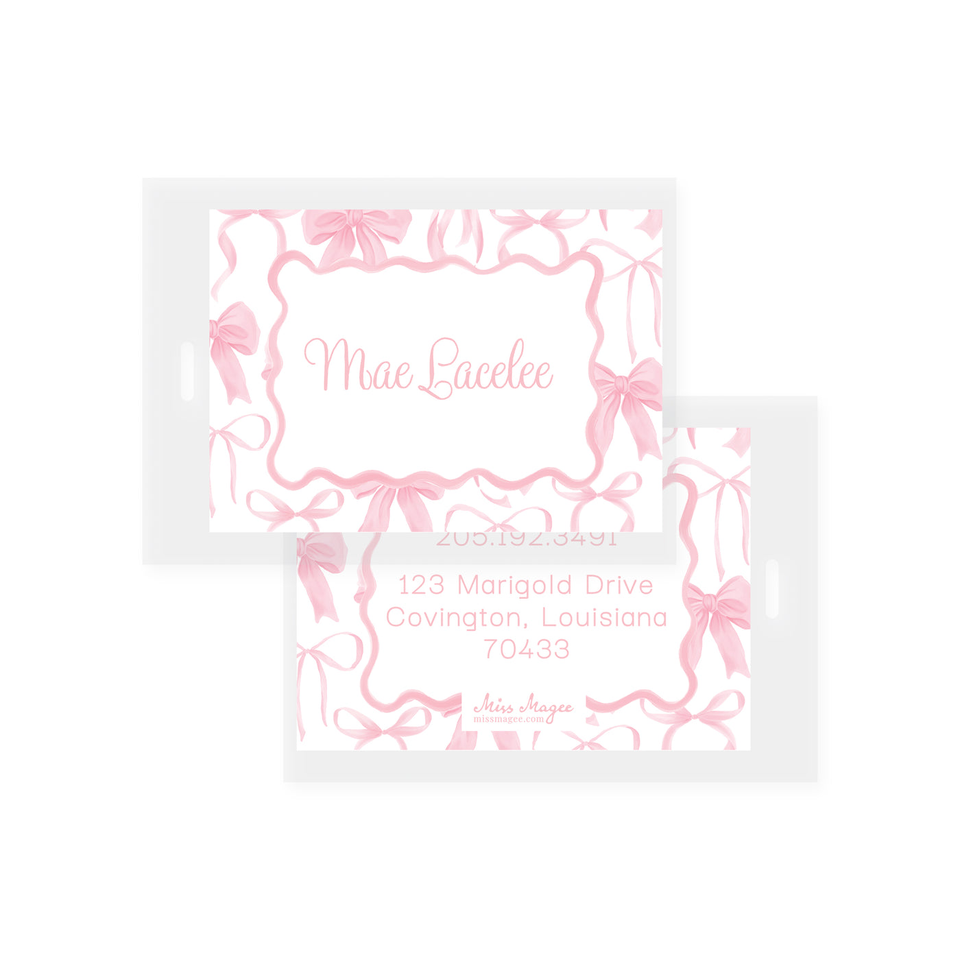 Big Bows Bag Tag (2 min)