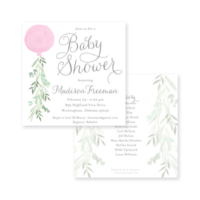 Balloon & Vine Baby Shower