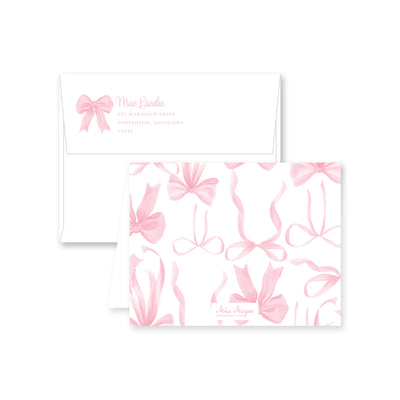 Big Bows Folded Note Card