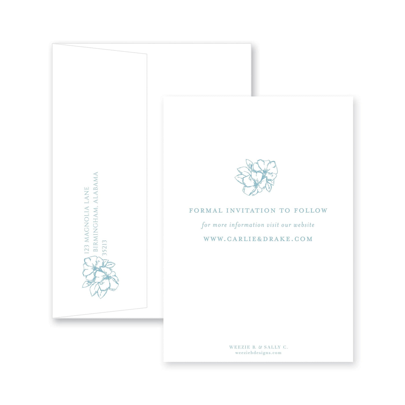 Weezie B. Designs | Blossoming Save-the-Date