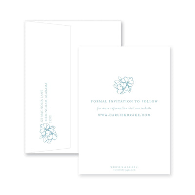 Weezie B. Designs | Blossoming Save-the-Date